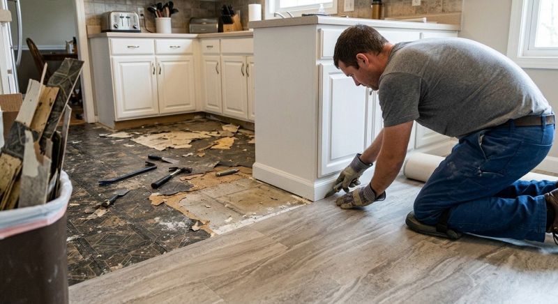 Linoleum Floor Installation in Round Rock, TX