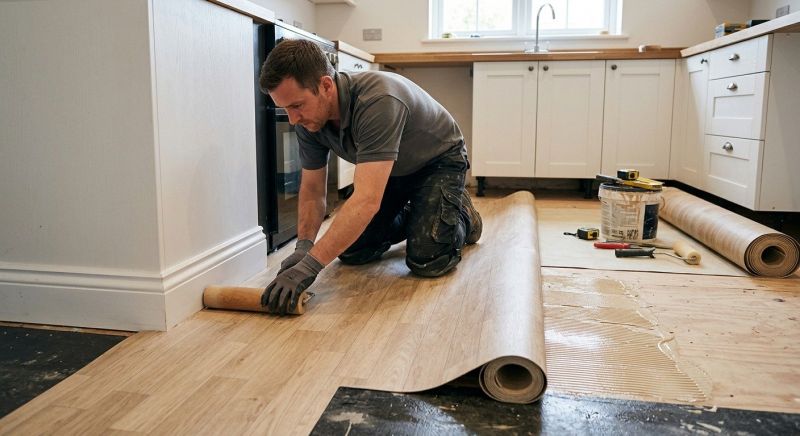Sheet Linoleum Installation in Granger, TX